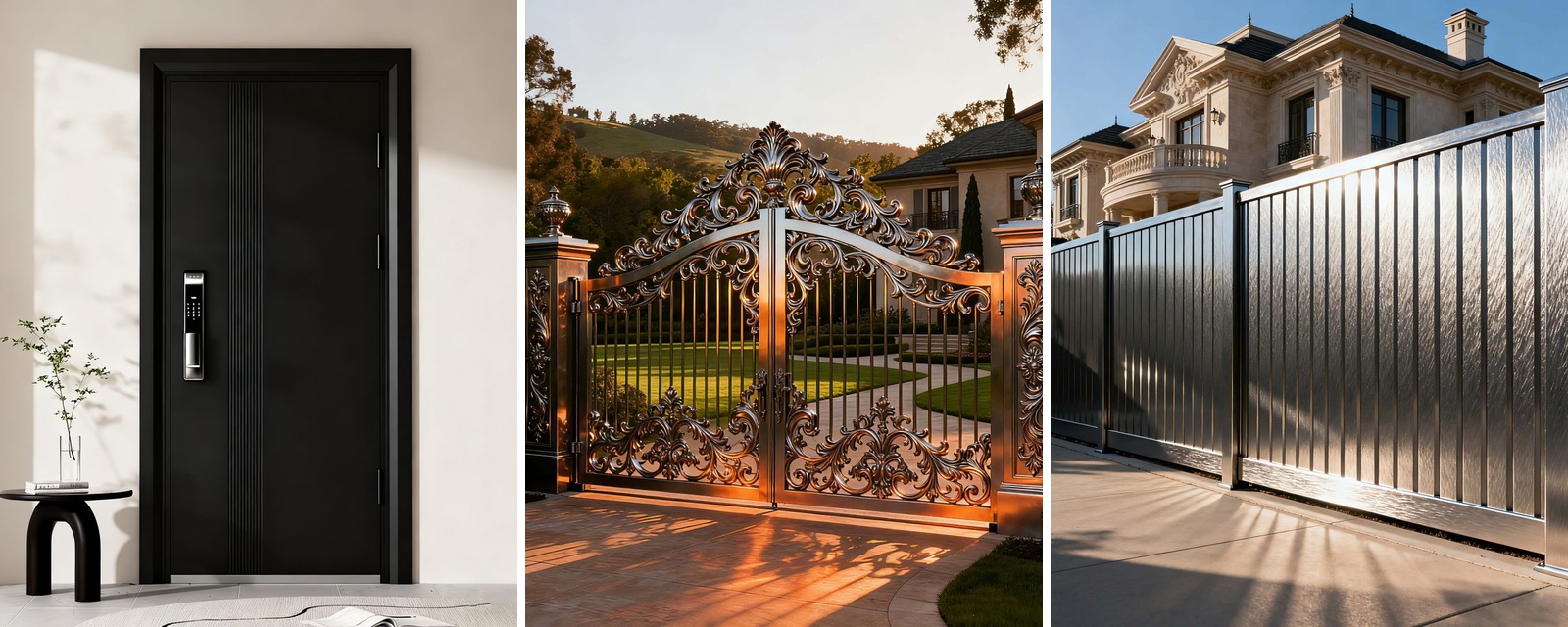 Doors, gates and fences